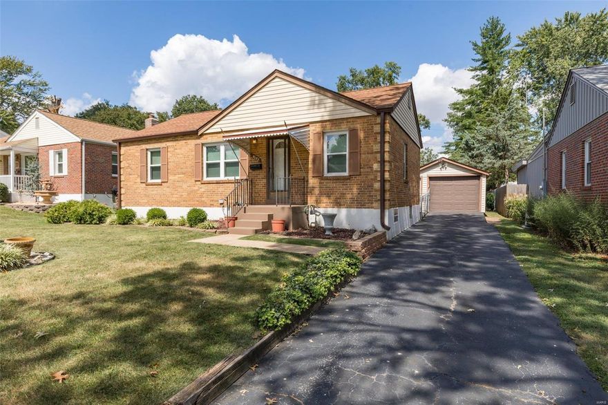 Charming 2-bedroom home featuring main-level bedrooms and beautiful hardwood flooring throughout. The updated kitchen boasts modern appliances and sleek granite countertops. Enjoy outdoor living with a level, fenced backyard, complete with an oversized 1-car garage, a shed, a patio, and a screened-in porch. The partially finished lower level offers a spacious rec room, ample storage, and a bonus office space. This home is perfect for comfortable living and entertaining! Additional Rooms: Sun Room