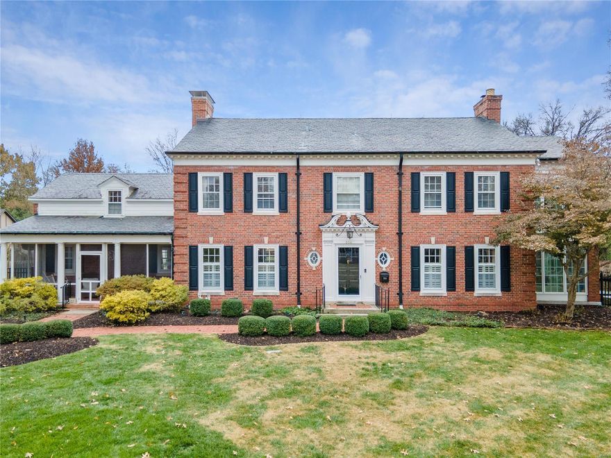 304 W. Jackson Road in Webster Groves is truly a classic  'Home for the Holidays' property that has it all.  A grand foyer with a curved staircase sets the tone for the floor plan which preserves traditional character while offering modern updates for today's family living.  The custom kitchen is a hostess dream with a Thermador paneled fridge & 48" 6-burner range with double oven, 3 dining spaces and beautiful cabinetry and finishes throughout.  Although generous in living space with over 4000 sf, the extras such as the screened front porch, double sunrooms, back staircase, and original archways are what create the warm and inviting feel.  5 bedrooms, 3 full baths, 2 1/2 baths, main floor laundry and finished lower level.  3/4 acre level lot including a sprawling stamped concrete patio, outdoor fireplace courtyard and synthetic putting green. Award-winning WGSD. Walking distance to local shops & eats. Additional Rooms: Mud Room, Sun Room