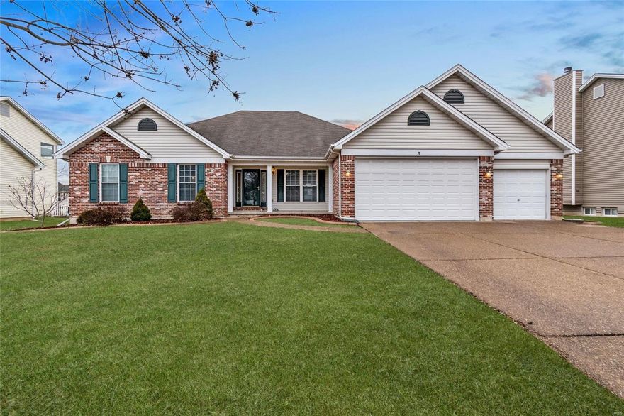 This Stunning Home is Ready for the Pickiest Buyer. CLEAN, Bright, OPEN. Nicely Landscaped Large Level Yard. Solid Wood Floors  except for Baths & Main Floor Laundry w/Mud Sink & Extra Cabinets. Vaulted Ceiling w/BEAM, Sep Dining Rm, Planter Shelves, Cozy Gas Fire Place w/Decorative Mantle & Surrounded by 2 Half Moon Windows.  Gourmet Kitchen w/Quartz Countertops, Ceramic Tile Backsplash, Smooth Top Stove w/Double Oven, Merillat Cabinets w/Crown Molding. Spacious Breakfast Rm w/Bay & Atrium Door that Leads to a Covered Deck Perfect Spot to enjoy your Morning Coffee. 3 car garage(23X30) Features 8FT High Doors on the Double Door side for your BIG Vehicle & Pull Down Stairs w/Attic Storage. & Hip Roof. Lower Level features REC/Family Rm, Full Bath & Sleeping Rm.  Luxury Master Suite w/Coffered Ceiling & Bay Window, Walk In Closet w/Organizers, Sep Tub & Shower, Double Bowl Sink. A True Pleasure to show.  Your buyer doesn't want to miss this one.