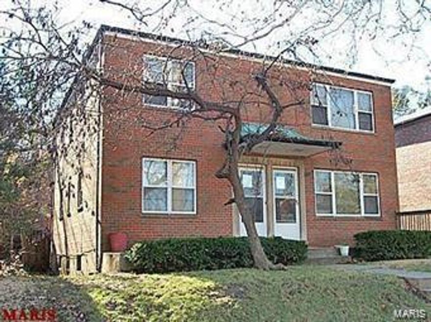 Beautiful two family two story brick building. On bus line. Close to Delmar loop. Garage parking.