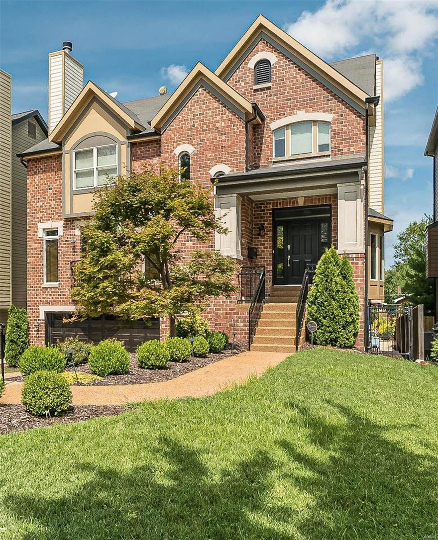 Walk to downtown Clayton, Metrolink & Wash U! Original owner home designed for indoor/outdoor fun! Living room features built in bookcases, gas fireplace & french door walkout to balcony. Dining room boasts a dramatic bow window. Gourmet Kitchen  w/ Viking appliances, multiple ovens, walk in pantry, granite counters, butlers pantry, wet bar & breakfast bar. Hearth room w/ gas fireplace & 2 French door walkouts to deck. Upper level Master bedroom w/walk in closet, & master bath w/ steam shower. 2 additional bedrooms w/ Jack & Jill bath plus guest suite w/private bath. Washer/dryer complete 2nd level. Finished walk out lower level perfect for entertaining w/ kitchen, bar, home theater, full bath. Space could also serve as a private suite. Gorgeous pool w/natural stone & fountain, Sportcourt & hot tub right outside your door! Pella windows, profess. landscaping, irrigation system, Central Vac, crown molding. New roof!!Hard wired for audio,video, lighting & security