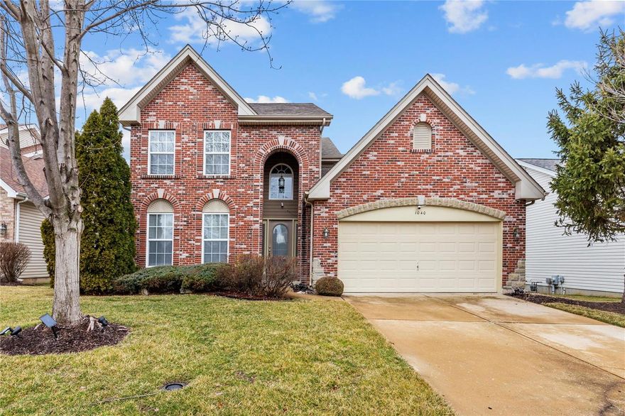 Welcome to 1040 Saratoga Springs Ct, a charming 3 bedroom, 2.5 bath home in Florissant MO. This traditional home is filled with quality features and upgrades. Enjoy the hardwood flooring, open floor plan, new roof, fresh paint, and much more, and natural light that is created throughout. The living and dining room space is open and inviting with plenty of room to entertain. The kitchen boasts granite countertops, updated finishes that overlooks the living room with a beautiful fireplace and access to the backyard deck. No work needed here, just move in and make it your own!!