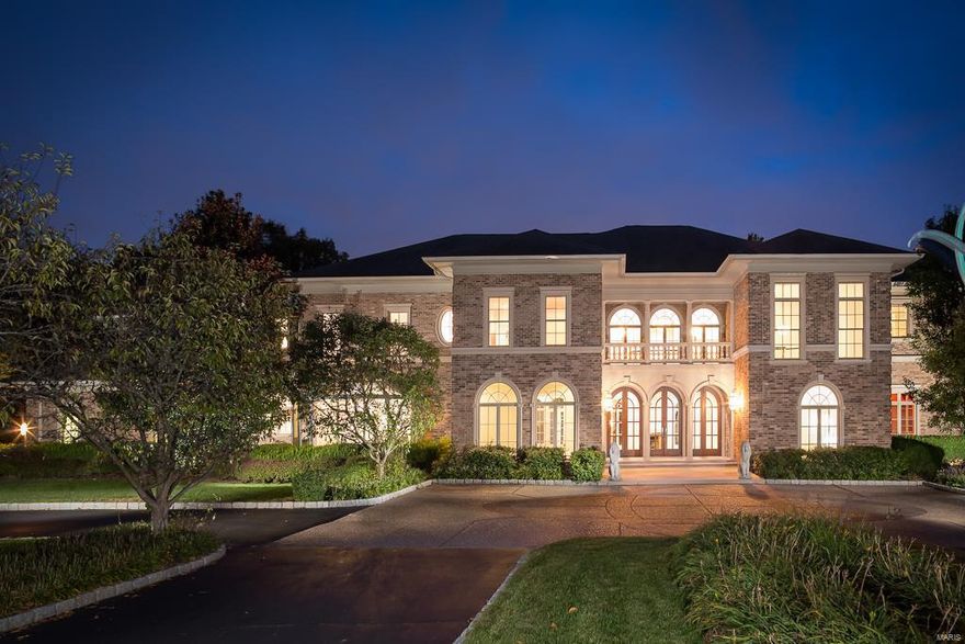 Entirely reinvented estate on 1.8 rolling acres nestled at the end of one of Ladue's most prestigious lane offering luxury living & the utmost in privacy.Designed by Chuck Schagrin,the craftsmanship is apparent throughout the home.The 1st flr offers light filled LR and DR rm mixed w/ casual areas all perfect for entertaining. The kitchen is pure delight w/ marble counters, center island, built in chefs table & breakfast rm w/solarium style windows.The all-season Sun rm w/built in grill & seating is adjacent to the kitchen & leads to the magnificent slate patio w/ multiple entertaining areas w/fire pit, lush landscaping,formal English gardens & private Infinity Pebble Tec pool.Grand staircase leads to a master suite w/fireplace,2 bedrm suites,2 additional bedrms w/Jack & Jill bath,2nd floor family/study rm & office/fitness room.Walk out LL includes a rec rm,bedrm,full bath & an abundance of storage.Savant surround sound system & high end security system are some of the many features. Additional Rooms: Sun Room