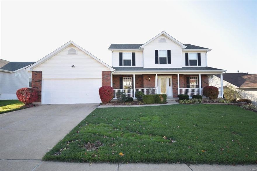 New year, new address!  Welcome home to your spacious 2-story located in a great St. Charles location, just minutes from Hwy 70 or 364 Page Extension, this home has everything you’ve been looking for.  Over 2800 sq ft of total living space, there is plenty of room for everyone.  4 bedrooms, 2 ½ baths, mostly finished basement, fenced back yard, and lots of upgrades.  You’ll love the updated kitchen with stainless steel appliances, the family room with cozy gas fire place, and formal dining room, for large get-togethers.  There are custom 2” blinds and updated lighting throughout, and the HVAC and water heater are new within the last few years.  The basement has lots of room for entertaining and even has a wet bar.  The fully fenced back yard is great for letting the pets run, and the irrigation system will keep your yard green all season!  Wait until you see the HUGE 30’x15’ deck!  Great neighborhood that backs to Wappelhorst Park, see this home today!