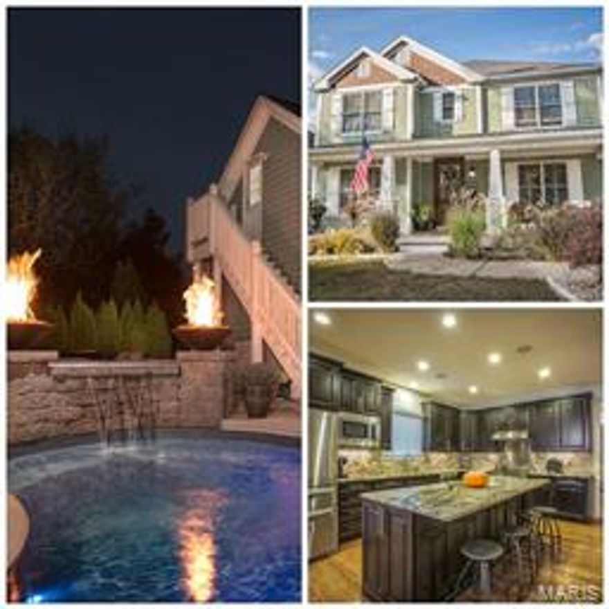 Gorgeous 2 Story Gem close to downtown Kirkwood! 5 bedrooms, 4 1/2 baths. This open floor plan is the perfect home for entertaining inside and out! Beautiful hardwood floors throughout 2 main levels, brand new gourmet kitchen with professional grade oven, built in beverage fridge, custom cabinets and large granite island. Niles IntelliControl in house speaker system throughout home. Heated pool, hot tub, fenced yard with automatic gate, and detached garage with finished room above. Beautiful master suite offers a luxury master bath and 2 walk in closets. Box-Beam ceilings, special millwork throughout, upgraded doors, finished lower level with workout room, 5th bedroom, full bath and family room, new carpet with upgraded pad has just been installed, large main floor mud room and second floor laundry. Make your appt to see this home today, perfect Kirkwood homes go quick! Sauna in Carriage House is not included in the sale of this home Additional Rooms: Mud Room