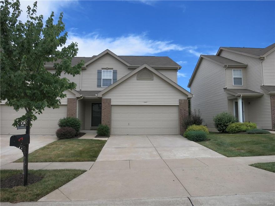 No Show Until Thursday @ 5:30!! You won't want to pass up this beautiful freshly painted move in ready two-story with two bedrooms, two full baths and finished basement. This sophisticated open-concept floor plan features a Pottery Barn flair the moment you enter. Spacious kitchen with breakfast bar and breakfast room with a bay window that walks out to back patio. Large airy family room. The second floor includes... The spacious master suite featuring two walk-in closets, dual vanities, separate shower and large soaking tub. A second bedroom includes a walk-in closet.. full bath, and the conveniently located second floor laundry room. The finished lower level offers a great additional family room area, rough in bath and still has a great deal of storage. This great community includes a pool and basketball courts. You will be very pleased by this property!!!