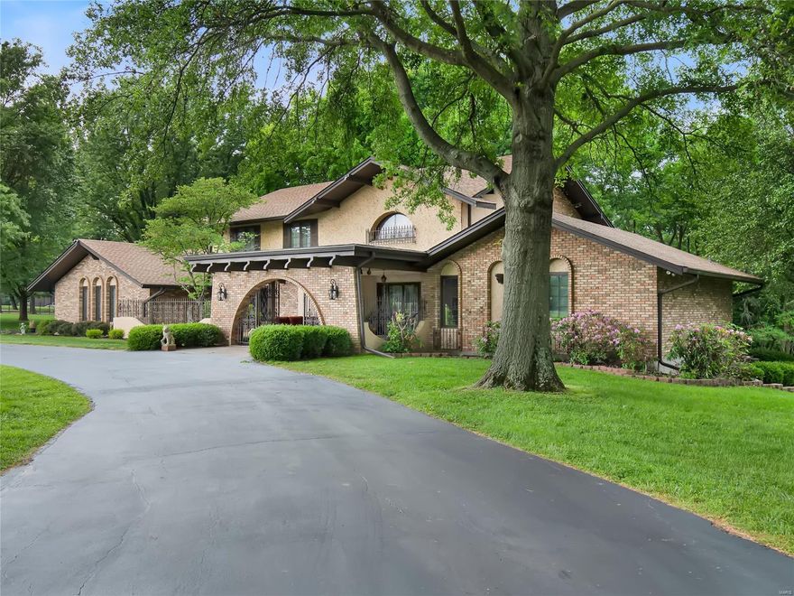 Private, gated estate situated on 1.6 acres in Kirkwood. Adjacent to Emmenegger Nature Reserve and neighboring the Cragwold Estate (build and owned by Edwin Lemp), this historic 6 bed/6 bath manse offers unparalleled views and endless possibilities. With over 5200 feet of living space, entertainers will delight in the options for hosting guests- from the eat-in chef’s kitchen with SS appliances, to the finished walkout LL, and multiple patios and decks. The impressive 2- story great room with bar, gorgeous separate dining room, mudroom/ laundry room and four car garage complete the main floor. Upstairs find another primary bedroom suite with WIC and full bath, in addition to two more generously sized bedrooms & full bath. Enormous rec room with fireplace, bar area, two additional sleeping areas, full bath and sauna can be found on the lower level. Enjoy the unobstructed views and look for deer and turkey. This special property is sure to make your dreams come true!