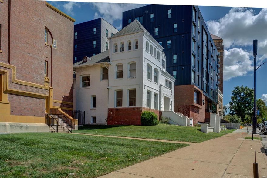 Professionally Managed 12 unit apartment building on Lindell right across the street from Saint Louis University, and RIGHT next door to the MOOLAH LANES. This property consist of 8 one bedroom units and 4 studio apartments with secure front entry, beautiful historic entry foyer/lobby, on-site laundry facility, and individual storage units. Each unit has hardwood floors, updated kitchens, and full baths. This front entry features historic natural wood work. The property has newer HVAC, copper plumbing, pvc stacks, updated electrical panels with circuit breakers, and newer hot water heaters. Newer roof shingles and some newer windows. Walking distance to the CWE, The Grove, IKEA furniture store, and the newly developed Foundry.