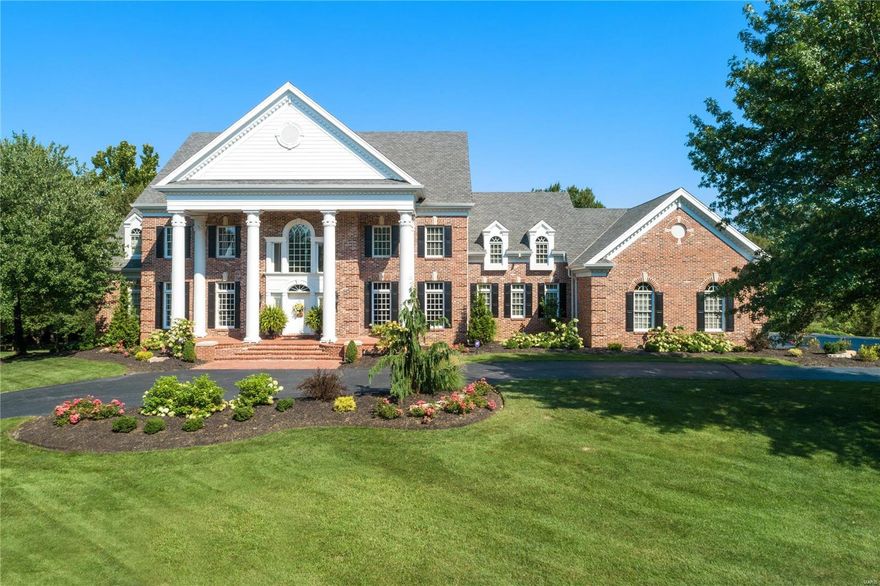 Exquisite estate nestled on 1-acre of privacy in prestigious Highland Pointe. Grand 2-sty entry leads to paneled library w box beam ceiling & built-in bookcases, & dining rm w elaborate millwork. 
2-sty GR feat striking windows, marble fireplace, & French doors leading to deck. GR also feat top of the line wet-bar kitchen adjoining breakfast rm & butlers pantry. Hearth rm w full-height windows & brick surround fireplace lead into the epicurean kitchen w premium appliances —42” cabinetry, large granite large island w seating for 3, & walk-in pantry.
Main Flr master suite picturesque windows w custom walk-in closets & access to patio. Luxury master bth feat his/hers vanities, marble countertops, separate jetted tub, & oversized shower. 2nd Flr offers a dramatic balcony overlooking GR, 1 bdrm suite & 2 add'l bdrms w Jack & Jill bth.
Incredible LL w 5th bdrm, full bth, family rm, rec rm w stone fireplace, kitchen, & Fr doors to pool. Deck, patio, pergola, circular drive, & 3-car garage.
