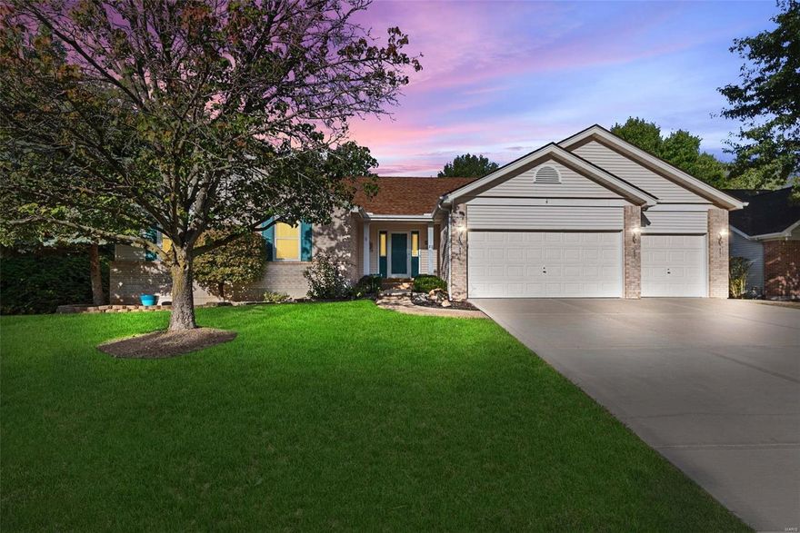 Welcome to this spacious & meticulously maintained atrium ranch-style home nestled in the prestigious Lake St. Louis community. With a total of 3,222 of living space, this 5 bed 3 bath split ranch floor plan is one you don't want to miss. New hand scraped laminated hardwood flooring throughout the main floor. The kitchen is complete with newer appliances, granite countertops, tons of cabinet space, 2 pantries, a built in desk and a lovely screened-in porch off of the breakfast area. The finished basement offers 1,000 square feet of living space, including 2 bedrooms & 1 bathroom. The oversized 3 car garage has epoxy finished floors. The large backyard is just waiting for a pool. Roof,Furnace,water heater,kitchen appliances all 2 years new. Located across the street from the big lake, this property includes all LSLCA lake rights, which means you'll have access to amenities such as golf, tennis, clubhouse, & the lake itself. Enjoy the best of resort-style living right out your doorstep.