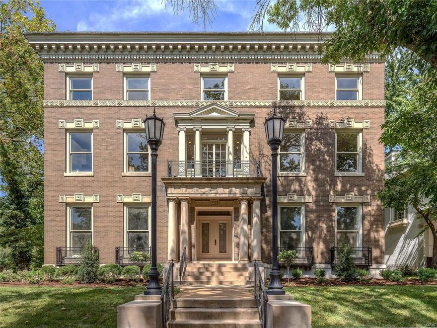 They say that the more things change, the more they stay the same. Welcome to yesterday and today’s most exclusive residential offering. A residence where privacy, security, majesty, and distinction are offered in equal measures anywhere in the Midwest. Originally built for showcasing the finest our fair city had to offer to an international audience visiting for the World’s Fair of 1904, this home has been resurrected zenith like, not unlike Saint Louis City today. Built in Neo-Classical style in 1902 with the noble aim of impressing all who entered. The owners felt that the Paris of the New World (as St. Louis was called then) should offer the finest quality architecture and craftsmanship imaginable. This Hotel Particulier style manse would be equally at home on any elite avenue in Paris or London. The second floor unit of this building offers a split 3 bedroom layout for maximum privacy and an open kitchen/living room combo that is an entertainer's dream! In-unit elevator entry. Additional Rooms: Workshop/Hobby Area Location: City, Corner Location, Downtown