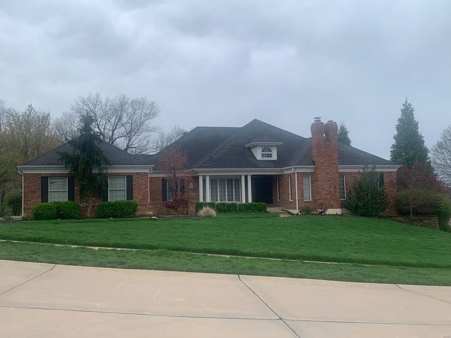 Stately ranch with open floor plan and abundance of finished LL space, including 2 more bedrooms, full bath, rec area, family room, theater, wet bar, gas FP, and exercise room. Huge deck, den or home office with fireplace, cathedral ceilings.