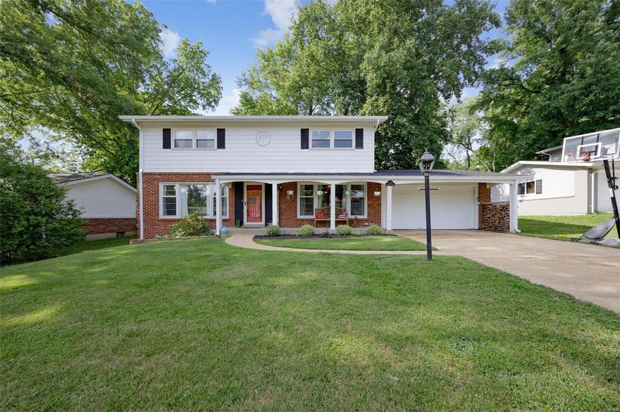 Welcome home to this spacious & updated true 4 bedroom home in Ballwin! The main floor living features a formal living room as you walk in the front door, hardwood flooring, Updated kitchen complete w/granite counter tops, stainless steel appliances, custom cabinetry & family room/den that is connected w/half bath. New Furnace and A/C unit (2017), New roof 2021 w/50yr transferrable warranty, Newer windows & doors throughout, Updated 200Amp electrical panel. Screened porch was just completed for all your outdoor needs. Upstairs you will find 4 generous sized bedrooms, Master suite and 2nd full bath. The fenced backyard is perfect for all your outdoor activities. Partially finished basement also has additional rooms for company along with extra storage & Laundry. Easy access to all major highways, shopping and restaurants. AAA+ Parkway Schools w/Favored Pierremont Elementary.