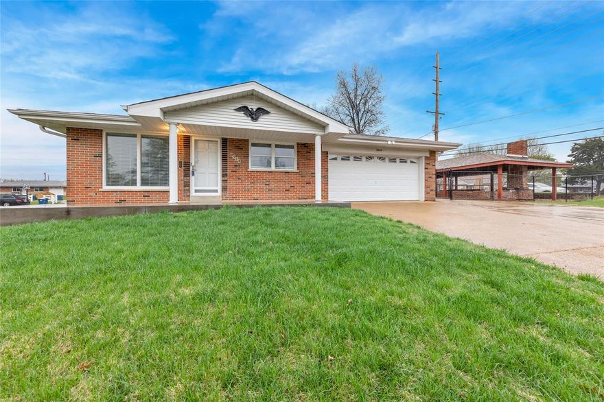 This well maintained brick ranch sits on a large lot with it's own pavilion and large picnic table, including a built-in barbeque pit for entertaining! It includes an extra wide driveway with radiant heat and an oversized two car garage. This home offers a larger than normal floorplan for the neighborhood, and includes three bedrooms, two full baths, living room, kitchen, dining room and family room on the main level. The lower level offers a large finished area, an additional room, half bath and laundry room with lots of storage. The kitchen, dining room and family room are all open and connect which makes it perfect for your gatherings! Other bonuses are the beautiful wood floors, tilt-in windows, blinds, ceiling fans, six panel doors, architectural roof, enclosed soffits and vinyl sided eve, which makes for an extremely low maintenance exterior.