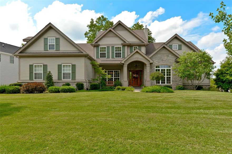 Spectacular 1.5Sty Beauty * 6Yrs New! * 4126 SqFt of stylish elegance * Location! Harwood Hills/Des Peres/Westchester * 4BDR * 3.5Bths * 3 CarGar! * Impressive open floor plan * Soaring 2 Sty GrtRm w/Wall of Windows * Beverage Center/Wine Cooler/Wide Plank Wood Flrs/9’Clgs/Vaulted Clgs/Blt-in Bookscases/2 Gas FPs * Private Study w/French Drs * Sumptuous Master Ste w/2Wlk-n closets w/organizers, adult-ht vanities, soaking tub *  Custom Kit w/42’ Cabinetry, 6-Burner Gas Cooktop, Soft-close drawers, Center Island w/seating, Granite, Stainless Appliancs & Walk-in pantry * Sunny BrkfstRm *Inviting HearthRm w/stunning stone FP * MnFlrLaundry w/sink & blt-in lockers * 3 BDRs Up w/Wlk-n closets, En Suite Bth & Jack n Jill bath & 2nd Sty Rec Rm *  Gorgeous parklike level .42 Acre yard * Perfect for Inground pool! Wooded lot w/majestic oak trees * LL w/9’ pour & lookout windows & roughed-in bath & wet bar! * Nearby nghbrhd park * Great West County Mall/shopping/dining * Hop on 270! Welcome home!