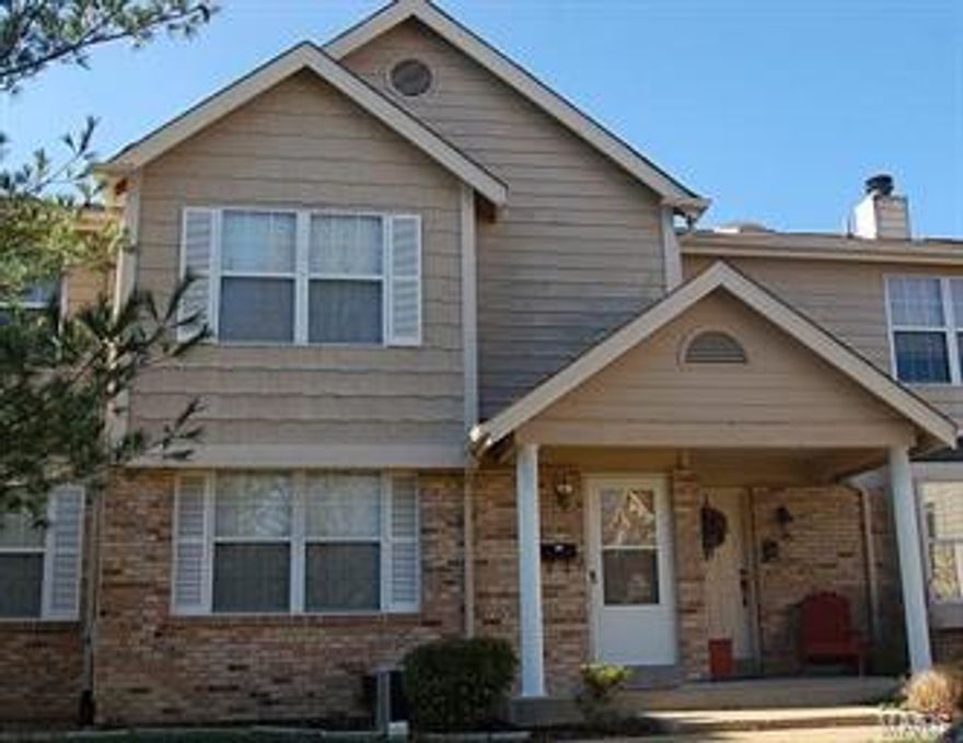 GREAT VALUE IN THIS SOUGHT AFTER AREA! Back on Market, buyer financing denied, no fault of seller. Well-maintained townhome with 2 car oversized garage. Main floor features living room facing lovely courtyard, with wood burning fireplace, half bath with ceramic tile, dining area with ceiling fan and sliding doors opening to private deck, kitchen with island peninsula, electric stove/oven, dishwasher, double sink with window above, plenty of cabinets/counter space plus pantry and laundry room. Upstairs you will find a huge master bedroom suite with ceiling fan, attached full bath with ceramic tile, tub/shower and large vanity, a second full bath with ceramic tile & skylight, 2 additional bedrooms also found upstairs. Newer 2 1/2 ton HVAC unit, window blinds and Moen faucets. Natural light floods this townhome, with neutral decor, great location, walk to Bluebird Park/Pool, AAA Rockwood Schools, great highway access, shopping and restaurants just minutes away!! Location: Ground Level