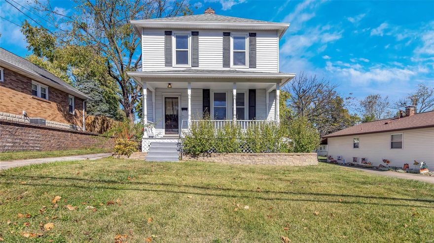 Gorgeous spacious two story in prime location! Fresh paint and carpet through out! Move in ready! Large vaulted great room with free standing stove with the view of you massive back yard with deck and oversized two car garage with workshop area. The curb appeal of this historic gem will blow you away with its beautifully detailed covered porch and entry way. Kitchen has nice granite counters and cabinetry.  Large dining room, primary bedroom and updated bath finish off the main level. Second level offers a spacious bath, and three additional bedrooms with ample closet space. Walk out basement  is clean and dry, offers an office space and is perfect for additional storage space. This home would make a great investment property as well!  So much home for the price.