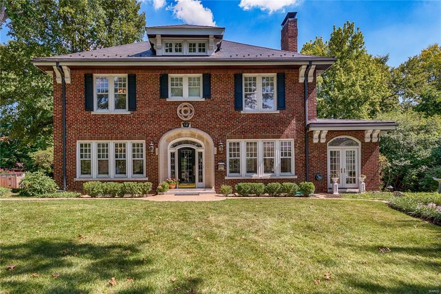 This elegant Georgian home in Claverach Park is available for the first time in over 40 years. The home has a large level backyard that is totally private backing to an estate. As you enter the home into the gracious foyer, you will be enchanted by the old-world charm & abundant light. The Living Room features beautiful molding, an ornate limestone fireplace, an adjoining sunroom  & a bright sitting room. The Dining Room is perfect for entertaining. The kitchen features a massive La Cornue French stove that will impress even the most discriminating chef with 4 gas & 2 electric burners, grill, French eye & 2 ovens. Also featured are blue granite counters, Delph tile backsplash, farm sink, Fischer & Paykel dishwashers, SubZero refrigerator & butler’s pantry/breakfast room. The 2nd level has 4 bedrooms & 2 full baths. The 3rd level features a Family Room, 5th bedroom, skylights & a full bath. New aggregate driveway, AC & slate roof. Fenced backyard with charming gardens & patio.