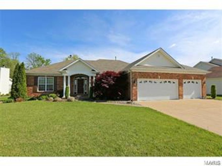 Welcome home to this amazing ranch with so many great features!You will love the professional landscaping and 3 car garage. Inside you will find a nice open foyer with gorgeous crown molding leading you to the large formal dining room and vaulted ceiling family room w/fireplace and large mantle. This stunning kitchen will take your breath away. Beautiful custom cabinets, granite counter tops, darling backsplash double oven and large pantry- the refrigerator is INCLUDED for your convenience! Breakfast room with plenty of windows. Great LARGE master bedroom with TWO walk in closets and a beautiful master suite featuring two vanities and separate tub and shower. The main level also features 2 bedrooms a full bathroom, a powder room and laundry room. Downstairs you will find a partially finished area great for entertaining, 2 large closets, and a full bathroom.  Sellers are including a ONE YEAR WARRANTY! (measurements are approximate and should be verified by buyer) Additional Rooms: Mud Room