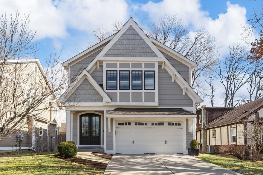 Discover the perfect blend of comfort and elegance in this charming 5-bedroom, 4.5-bath home, nestled in a prime location.  This 6-year-old gem offers hardwood floors throughout the 1st floor, an open kitchen/ hearth room, and a separate dining room for those special gatherings. Upstairs, find a master suite, a bedroom suite, and 2 other bedrooms with a Jack and Jill bath. Convenience meets luxury with a second-floor laundry room. The finished lower level adds flexibility with an extra bedroom, full bath, and a recreation room – perfect for entertainment or guests. Step outside to a private backyard, easy to maintain, complete with fencing and an inground sprinkler system. The 2-car garage adds practicality, and the proximity to Conway School, Ladue Middle School, High School, shops, and restaurants makes this home a rare find. Don't miss the opportunity to make this your dream home!