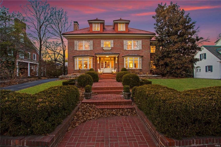 Timeless elegance awaits you inside this stunning home! Featured in several magazines, this home truly is picture perfect! Features include beautiful architectural details including brick exterior, dormers, & tile roof. The detached 2 car garage matches the home & offers an apartment area above! This elegant estate offers tons of custom features: French doors, wood staircases, bay windows, high ceilings, crown molding, built-in shelving, hardwood floors, formal dining room & an abundance of natural light! The spacious living room offers a wood burning fireplace! The custom gourmet kitchen features Danby Marble Counters & Center Island, Viking, Kitchen Aid & Sub Zero appliances, mini-bar & custom cabinets. The 2nd floor offers a laundry room w/ roof-top deck; 2 bedrooms; full bath; & Master Suite w/ sun porch, walk-in closet & an en suite with his/her sinks, shower, & jetted tub. 2 guest bedrooms on the 3rd floor w/ a full bath & a 2nd roof-top deck overlooking the landscaped back yard