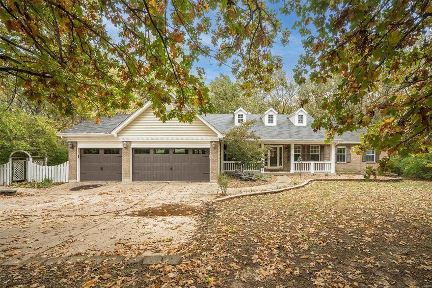 This is the one! Huge true 4-bedroom Ranch Home that has acreage, completely private with a 3-car garage. This 4 Bedroom 3 Full Bath home has well over 3500 square feet of living space with a fantastic split bedroom floor plan. The open concept floor plan opens to the updated kitchen that features 42” custom cabinetry, granite counters, tile flooring and stainless gas range and black appliances. Opens to the massive great room with full brick fireplace. Soaring vaults and perfect access to the huge backyard with all the privacy you can ask for. The master retreat features a sunroom with access to the deck that’s amazing for morning relax or just additional living space. Luxury master bath offers dual vanities, separate tub and shower, tile flooring and easy access to laundry. The other wing of the home supplies the other 3 bedrooms and a full bath. The partially finished basement adds tons of living space and storage. All this in a highly desired neighborhood right outside of town.