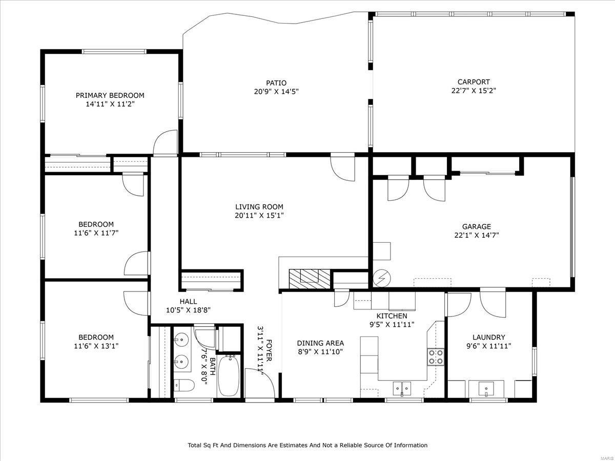 Edwardsville, Illinois 62025, United States, 3 Bedrooms Bedrooms, ,1 BathroomBathrooms,Residential,Pending,15104