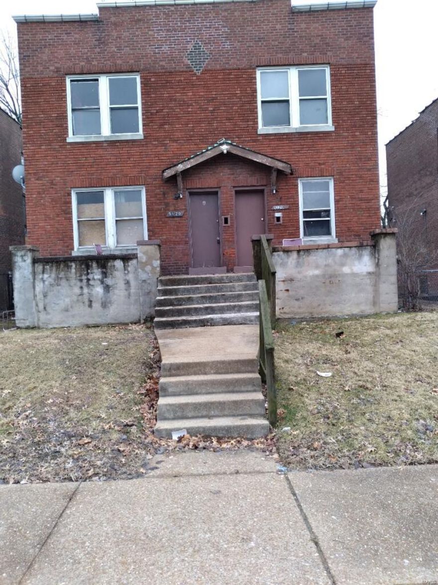 2 Family 2 Bedroom 1 Bath Units.
Property experienced a fire recently mainly in one bedroom.
City has money in escrow of $21,250 released upon completion.  
Rents in the area for average $700 per month.  Bring flashlight and back bedroom is where fire occured.
Selling As-Is Cash Only Seller to do no repairs or inspections.  Seller will consider owner financing with money down.  
Damage is in one bedroom on first floor and basement under damaged room.  2nd Floor was not fire damaged but has some burn spots on one wall in back room.  Property is Broker/Agent Owned