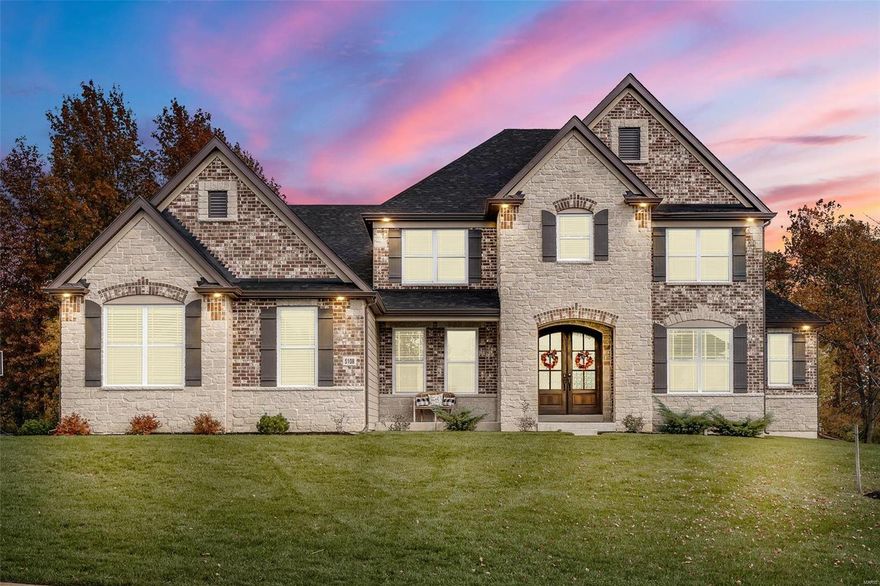 Stunning 1.5 sty in the Bluffs at Windcastle! This amazing 4 BD, 3.5 BA home offers 3,941 s/f of gorgeous living space on .608 ac lot backing to trees w/beautiful inground heated pool & spa. The upgrades & modifications made by the sellers are nothing short of amazing. Features include arch shingles, brick/stone front, James Hardie Siding, hardwood, 2 story great rm, 10' stone f/p w/custom book cases, dining rm w/tray ceiling, study w/custom book cases & window seat, chef kitchen w/stone arch, upgraded cabinets, huge  island, wrap around butlers pantry w/beverage cooler, double ovens, granite c-tops, SS appl, 6 burner gas stove, W/I pantry & brkfst rm leading to outside covered patio. Mud room off garage, mfl w/cabinets, command center w/84" desk & door to backyard. Spacious Master suite w/tray ceiling, W/I closet, his/her vanities, sep tub & shower. The 2nd floor extends the living quarters w/3 addl bedrms, 1 w/ensuite bath & 2 share Jack n Jill bath plus nice size loft. So much more! Additional Rooms: Mud Room