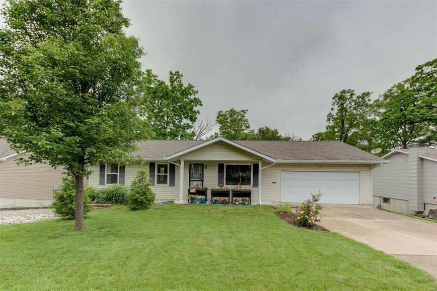 What a delightful property to see. Mature trees & woodland species accent this private & secluded back yard. And located on a dead-end St. Cozy & comfortable this ranch has beautiful custom landscaping* newer extended & covered front porch. Once inside you will enjoy the bright & spacious great rm with vaulted ceilings that also accents the kitchen & breakfast rm. So many updates newer wood veneer flooring*updated trim on most of m/level*some updated windows & drs*freshly painted*hot water heater*updated bathrms. Check out the kitchen *upgraded cabinets*smooth top stove*pantry & b/splash & b/bar. Luxury master suite*closet insert* gorgeous updated bathrm *step in shower with tile surround & adult height vanity. 2 additional bedrooms & full hall bath. MFl that could also offer a den area. Need more space, check this finished walk out basement, rec rm & family rm & a possible bedroom. Enjoy the privacy & beauty on the 12x10 deck. 10x10 patio. Finished garage with pull downstairs