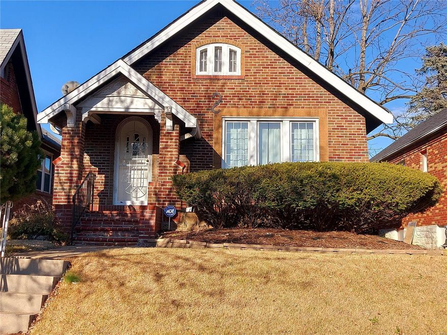 Back on the Market! Crown molding, stain glass windows, hardwood floors, ceramic tile, and a clean dry basement!  This home has been well maintained by the previous owner!  Fenced in yard, one car garage, formal dining area, and eat-in kitchen!  This home a best kept secret in the city of Saint Louis!  Fire your landlord and own a home for less than $1000 per month!  This beautiful home boasting of over 1200 square feet of space with two bonus areas that are a must see!  Property is being sold as-is