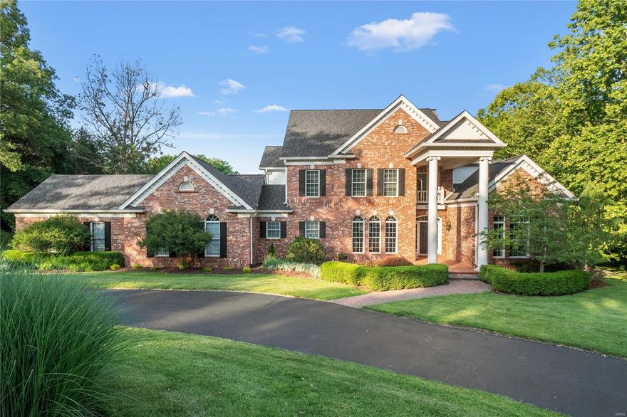 Welcome to your dream retreat! Nestled on a serene cul-de-sac street, this custom-built, 1.5-story exudes charm & elegance. Situated on 3+ acres of picturesque land, tranquility greets you at every turn. As you enter the 2-story foyer, you're greeted by a dining rm & a private office. The heart of the home lies in the inviting 2-story great rm, boasting a fireplace, built-ins & a walk-behind wet bar. The kitchen features custom cabinets, a breakfast bar, double ovens & a gas cooktop. Light floods into the breakfast rm through numerous windows. Retreat to the ML primary, offering a full bath with double vanities, soaking tub & walk-in shower. 3 addtl bedrms, 2 full baths & a loft complete the UL. Prepare to be amazed by the walk-out LL with a spacious rec rm with a fireplace, a bar area, media rm, exercise/bedrm & a full bath. Addtl highlights include wood floors throughout most of the ML, composite deck, paver patio & 3-car garage. With so much to offer, this home is truly a rare find!