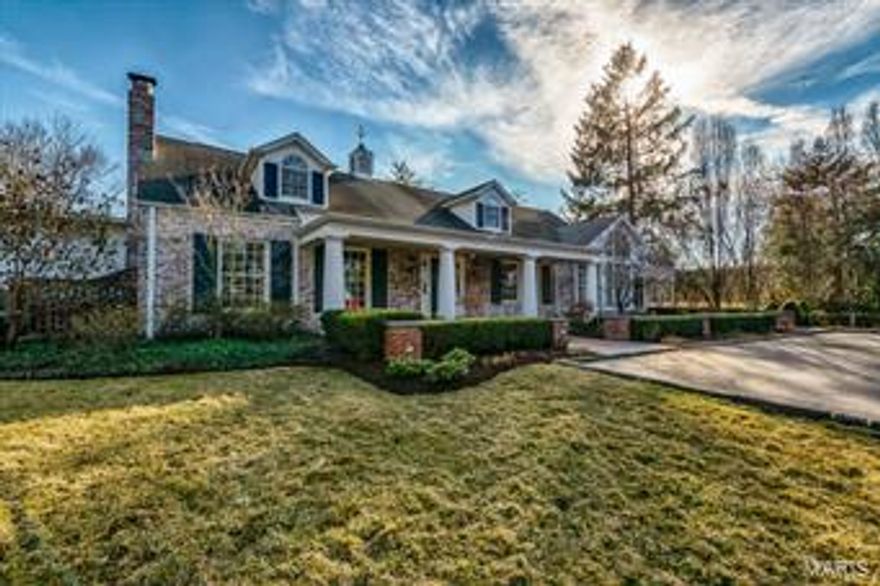 Gracious home tucked away in a private neighborhood has been enhanced over the years to accommodate today’s lifestyle without losing any of its charm. A peaceful retreat on over an acre with swimming pool, porch with wood burning FRPLC and lush landscaping is the want-to-be place for friends and family.  Living and dining rm with built-ins, gas burning FRPLC and hardwood floors are the perfect rooms for more formal entertaining or a quiet night spent reading the latest novel.  The large family rm & kitchen offer vaulted ceilings, FRPLC & kitchen.  This light flooded area will be the everyday space & home base for coming and going.  1st floor MSTR bed with sunken sitting area with FPLC, built-ins, direct access to pool and a bath that is a must see in person.  2 bed with private baths located on the 2nd floor. 4th bedroom w/ Kitchenette is found above the 4 car garage. Lower level with direct access to the swimming pool including steam shower. You will want to enjoy this home in person!