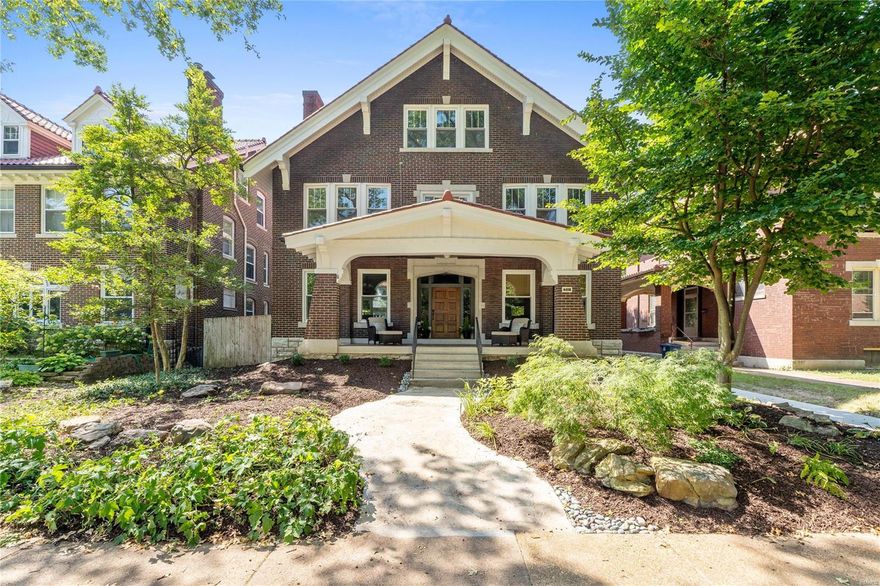 Discover 6818 Waterman Ave, a masterfully renovated 5-bed, 3.5-bth home that has been thoughtfully designed to balance its classic charm w/ sleek modern upgrades. Step inside to the inviting foyer & journey through the light-filled living room w/ cozy fireplace, & relaxing sitting room nearby. The gourmet eat-in kitchen ft. quartz countertops, custom cabinetry & SS appliances, while the adjacent dining room offers an expansive space perfect for entertaining! Three spacious bedrooms are on the second floor, including the primary suite, which boasts a luxurious bathroom w/ walk-in shower, dual vanities, & spectacular walk-in closet w/ W/D hook-up & private balcony! Meticulously designed Jack & Jill bathrooms connect the remaining bedrooms for flow & convenience! Enjoy the serene backyard oasis w/ screened porch & 2-car garage! This home is truly move-in ready, boasting NEW electric, plumbing, & windows throughout! Prepare to be amazed!