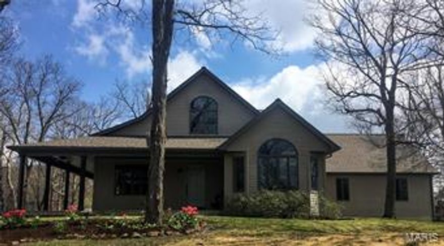 Spectacular Home & Acreage For Sale in Hermann Mo!

You won't want to lose the opportunity to own this amazing home that sits on 45 acres flourishing with wildlife! Beautiful views from multiple places around the property. The home consists of 3 bedrooms, 4 bathrooms, and an open floor plan with vaulted ceilings and a beautiful gas fireplace. The lower level adds much more additional living space for a growing family with a large family room, kitchenette/bar area, full bath and sleeping room. Also on lower level is a large unfinished space for all of your indoor seasonal storage needs! An oversized 2 car garage, wrap around stone porch, and above ground pool that looks out over miles adds more  magnificent details to the property. Whether you're an animal watcher or hunter, the woods are populated with lots of deer, turkey etc., making it a perfect spot for those who desire the full advantages of a wildlife country property.