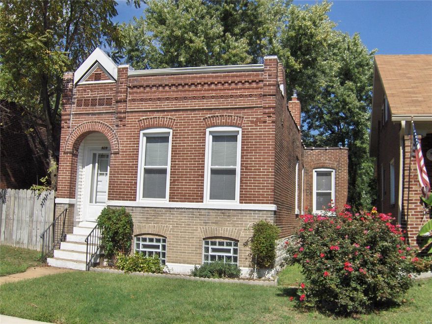 Brick Bungalow Home Ready for it new owner.
Updated kitchen with porcelain tile floors, 42” cabinets & dishwasher.  Deep 8” stainless double sink & Electric stove. 
Newer thermal tilt in windows, Fenced back yard.  Central air & gas forced air heat.
Full Basement with Washer/Dryer hookup.
Enclosed Back Porch.
Close to Carondelet Park and the Rec Complex.
Property being sold as is.
