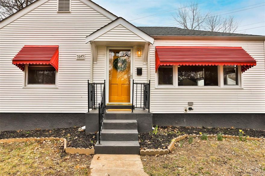Pack your bags-you will want to move right into 7645 TABER. This beautifully Rehabbed Bungalow in Normandy/Hanley Hills harkens the 1940's vibe with real WOOD floors, Historic molding, NEW luxury flooring, Vintage-inspired lighting, & Custom blinds to complete the look! FRESH paint top to bottom-Basement too. Elegant and thoughtful touches with extras of Coat closet, Linen closet, Telephone Niche, and Built-in wallpaper accented storage closet in Family Room. NEW Bath fixtures & vanity & floor. Kitchen will make you SWOON: NEW cabinetry, Deep sink w/Disposal & Sprayer, Butcher Block counters, DEEP Pantry, Mosaic tile splash, NEW SS Appliances include D/W, Microwave, GAS range w/griddle AND NEW Fridge! Walk out Family room to enjoy your level yard, patio/fire pit area and easy access to your GARAGE. Driveway has plenty of parking. Basement is painted, clean, unfinished and waiting for your vision.*Home qualifies for 6K grant program to qualified buyers!* DRIVE-don't run to see this one!