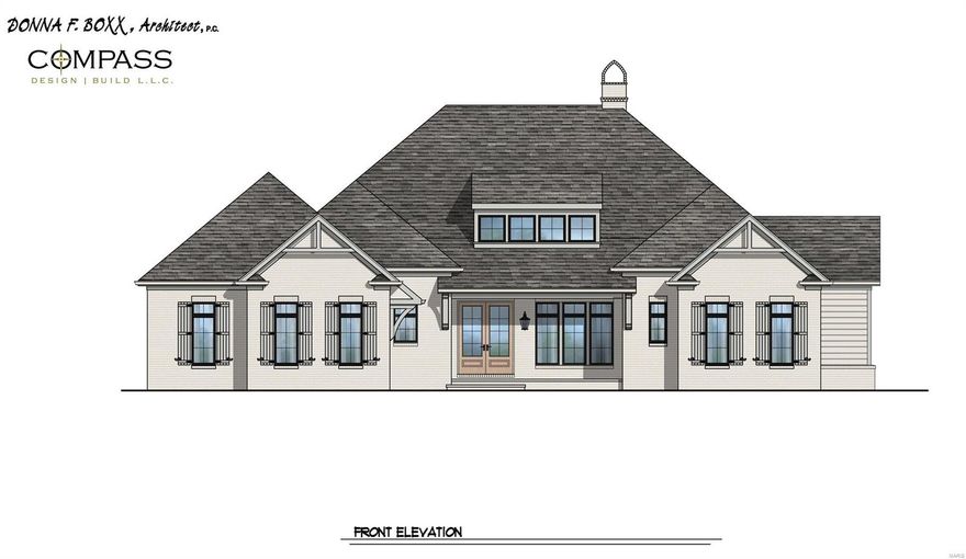 Introducing 13782 Clayton Road. Gorgeous 1-acre lot in the heart of Town & Country. Award Winning Compass Design|Build is offering a 4,000 sqft, ranch style plan with 3 bedrooms, gourmet chef’s kitchen, large outdoor screened in living and cooking area already ARB approved. Also may choose a 1 ½ story, 4000 sqft, 4-bedroom home starting at $1.99mil. Choose one of their custom plans designed for this lot, or work with their design team to create the home of your dreams. Ranch elevations included is one of the options being offered with additional elevations and floor plans available. The deep lot provides extreme privacy with front of home sitting approximately 150’ off Clayton Rd. Original home has been removed, tree clearing completed, and all civil engineering and MSD easements are in place. This lot is ready for your new build!