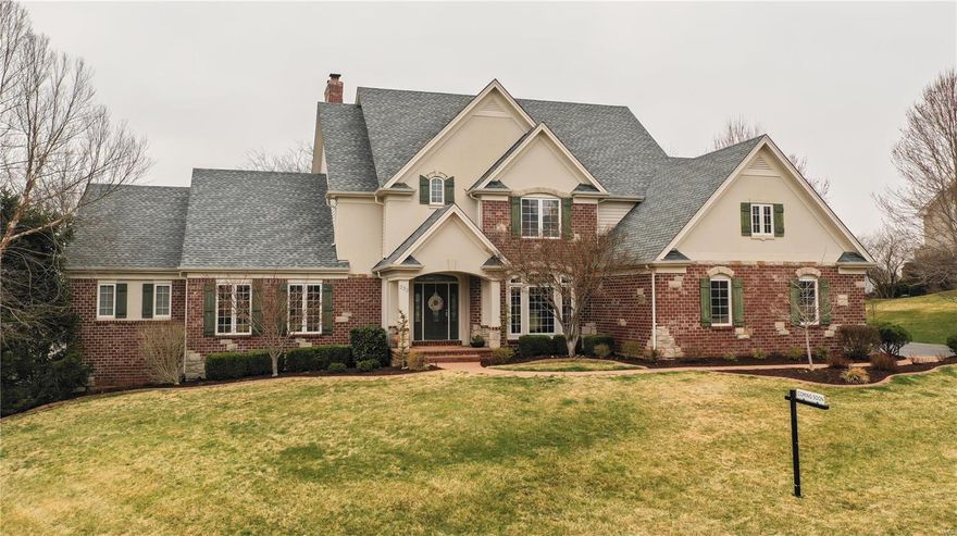 You're on a Luxury Vacation in Your HOME! Prestigiously Situated on Pevely's 12th Fairway-Sweeping views! Dramatic Foyer flows into GR w wall of windows bringing the light & views in! Calming, neutral palate. Artisan crafted moldings & arches throughout! Chef kitchen w gleaming Viking Appliances, stone counters, & cozy adjoining HR-perfect gathering spot! Newly added covered patio & fire feature provide the indoor/outdoor entertaining we crave against the gorgeous backdrop of the course w views for miles! 1st floor MB Ensuite boasts his & hers closets, palatial spa bath. Upstairs discover 3 oversize BRs all w walk-in closets& desks/storage. 2 are connected via Jack and Jill BR , 1 has is own private BR. Finished LL WO w expansive space to fit YOUR needs! Highlights include bar, gaming area, entertaining space, BR, bedroom area &more -maybe a home gym, gallery space? Options are limitless! Oversized side entry 3 car garage, lush landscape & all the amenities of living in Pevely Farms!!