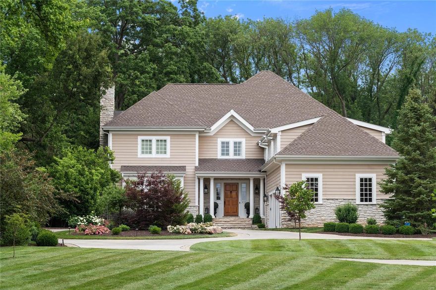 Truly an incredible opportunity for a stunningly impressive residence located in the heart of Ladue. This meticulously maintained home contains over 5800 sq ft, plus a finished lower level and a pool house. The home is situated on approximately 1.33 acres at the end of a private street. 5 bedrooms, 8 bathrooms (incl. pool house), 10 ft ceilings throughout and 11 ft in the primary bedroom. Gourmet kitchen with Viking appliances, great room with custom millwork, & custom woodwork throughout. All bedrooms have walk-in closets and ensuite baths. Bonus sitting room upstairs. The private backyard oasis is an entertainers dream! Stunning stone fireplace, gas fire pit, the pool and spa are surrounded by an impeccable pool house with a kitchenette, sitting area and a full bath. This home displays a "simple elegance" and is an absolutely "must see" for your most discerning purchaser.
*Listing states BOM bc it went from coming soon to hold to active status! Additional Rooms: Mud Room