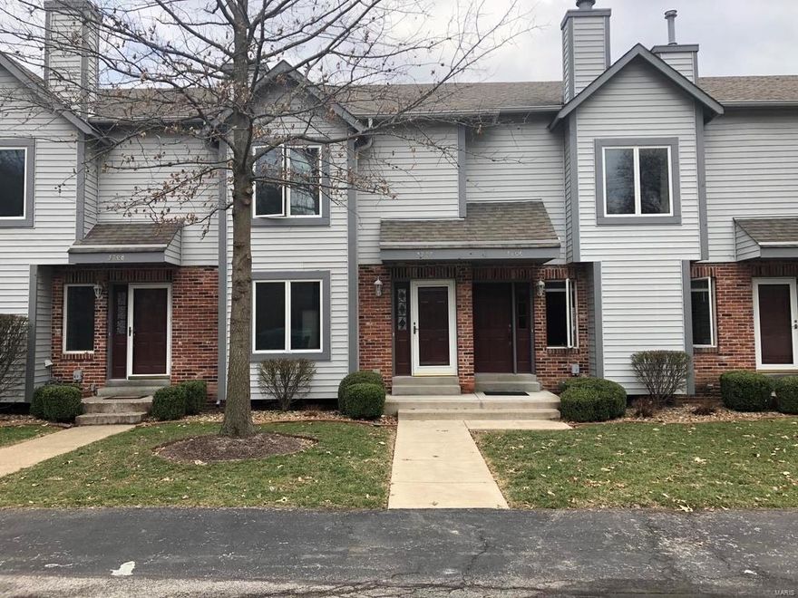 Located near numerous St. Charles restaurants and shopping, this bedroom, 2.5 bathroom townhome has easy access to I-270, HWY 94, & HWY 364 and is move-in ready. Features a Large living room with an open Kitchen and breakfast room on the main floor. Laminate wood floors in the kitchen/breakfast room and master bath. Large pantry and lots of closet space. Washer and dryer included in lower level. Nice maintenance free deck. Half bathroom on main floor. Both bedrooms on 2nd floor feature large spacious bathrooms and walk-in closets. Landing at top of stairs would make a perfect office area. Lower Level features storage, washer and dryer and an oversized 2 car garage. New Air Conditioner in 2016, new water heater in 2015. All faucets and most light fixtures new in 2018. The Anderson casement windows help with the low utilities. Solid wood 6-panel doors throughout. Low $160/month HOA assessments include community clubhouse and pool. Location: Other