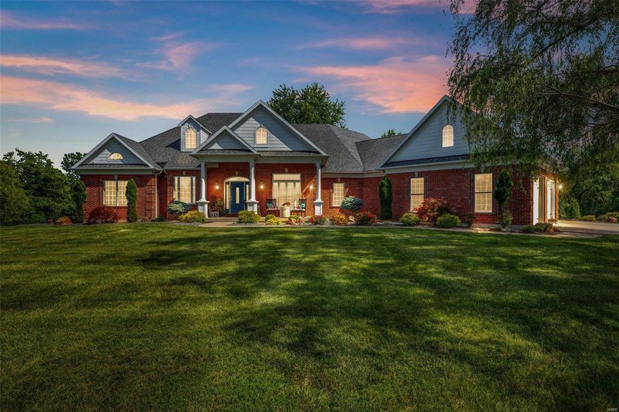 Approx 8561sqft of finished living space 1 of the finest estates in Farmington, freshly renovated inside & out, Welcome Home! 2 master suites, 1 on the main level & 1 on the 2nd. Jack & Jill bedrooms 1 has outside entry. Lower level is a complete separate 2nd residence with 2 sleeping areas, massive walk in closet, theater, full concrete vault, massive storage room, & stunning new kitchen its own entrance & parking. 2 Wood burning fireplaces. New Hard Maple Inlaid floors on 2 levels w/4 layers of gym floor poly. New appliances & granite in both kitchens. 3 washer/dryer hookups. Dream 50X70 shop. Finished metal inside, newly insulated, new heat, full bath, 50Amp RV port, & huge new loft addition, full length porch & new lien-to on entire back.New 110 post Sawmill Cedar fence & new extensive stone bordered landscaping w/black granite rock. 2 acre pond is fully stocked w/dock! On 10+/- Acres! No HOA. Security system. Bedrooms includes 2 sleeping areas in basement. Additional Rooms: Mud Room