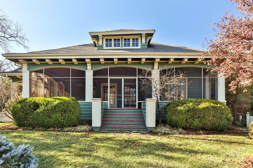 Enchanting home with carriage house in Old Town Clayton. One of the few remaining original homes on this street, 135 Linden is situated on a gracious 100' wide lot & showcases exquisite Craftsman architectural detail at every turn. The expansive screened-in porch and walls of windows provide sweeping views of the the intricate stone-walled gardens. Main floor features include: high ceilings, wood floors, hearth room w/ gas fireplace, built-ins, pocket doors, dining room w/ coffered ceilings, full bath, office, sunroom, kitchen w/ breakfast room that opens to deck. Second floor features include: Primary Suite, laundry room, full bath, and a spacious room w/ storybook built-in sleeping bunks. Follow the picket fence, past the "secret garden" to the two story carriage house. Above the parking level, there is an approx 800 sq ft stand alone apartment with kitchen, full bath, living space, & balcony. Rare opportunity to make this gem your own, or build a dream home in the heart of Clayton!