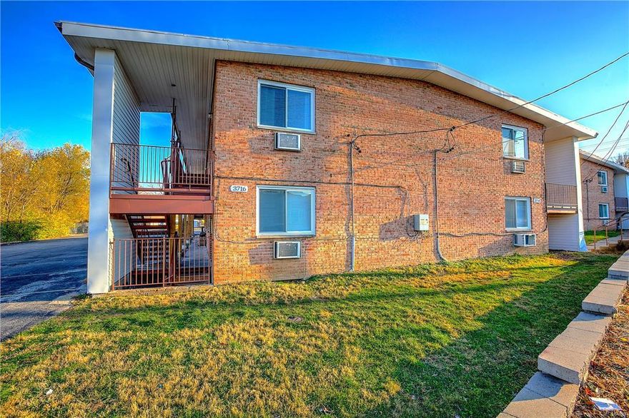 Don't miss this turn-key investment opportunity in St Ann!! 3710-3716 Geraldine is a 32-unit, apartment complex in St. Ann, Missouri. The property consists of two 16 unit buildings with brick exteriors and pitched roofs. The property has had major renovations over the past 3 years and now is fully occupied. All units are 1Bd/1Ba units and are all currently rented for $525/mo. The units are all electric units, and feature: all new vinyl windows, new wood laminate flooring throughout, tiled bathrooms, a breakfast area, refrigerators, stoves, and dual function heating and cooling units. This property is being offered at a 9.44% Cap rate with an incredible 21% Cash on Cash return at list price. These units are highly desired for the area because of the building's close proximity to public transportation, retail shopping, and restaurants.