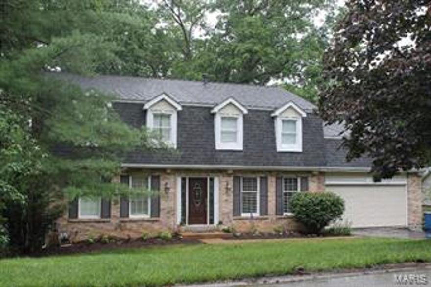 Location Location Location PLUS a nicely updated 2story on beautifully private lot enjoying nature at its best! Neutral carpet in most rooms along with neutral décor makes this move right in and enjoy*Bright kitchen offers 42” white cabinets, good appliances including refrigerator, wood floor, beverage bar, & sliding door to newly refinished deck – open to family room w/stone fireplace,
picture window to enjoy the view, & sliding door to deck*Master suite offers huge walk in closet, updated full bath, c.fan*Spacious BRs 2,3,4*Finished w/out lower level has rec rm, office/den, bath*Roof just installed 6/15*Remodeled full hall bath*6 panel doors*Main floor laundry*Newer fixtures & hardware*Ballwin aquacenter, The Pointe rec plex, golf, tennis*Very sought-after Parkway West schools*This one is sure to sell fast!