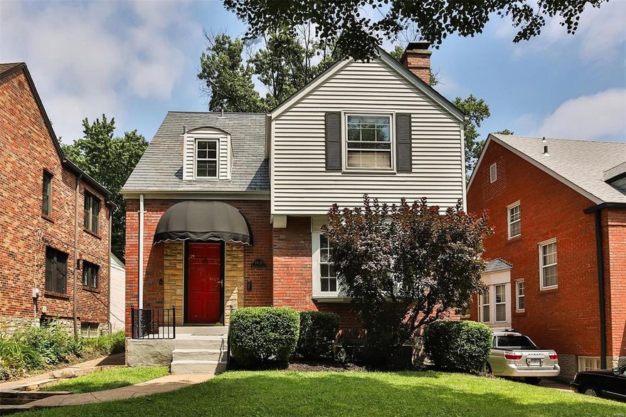 Located in the heart of desirable University Terrace, just steps from Mooney Park, this well maintained & beautifully cared for home is move-in perfect! From the foyer, catch a glimpse of the light from bay window that fills the living room. There is a wood burning fireplace and an archway into the adjoining dining room. The French doors lead you to the enclosed porch. The porch can be opened and adds extra space when you're entertaining or just want to enjoy the view of yard. The kitchen has a modern feel with white and
blue painted cabinets, a separate pantry, wood floors and a breakfast room. There is a half bath on the main floor. Upstairs has 3 spacious bedrooms and a full bath. The back 2 bedrooms share a bonus room that could be a sunroom, office or playroom. 
The basement is mostly finished with knotty pine walls and fireplace. The unfinished portion has the laundry and additional storage. There is a 2-car garage, fenced yard and the roof is less than 10 years old. Additional Rooms: Sun Room