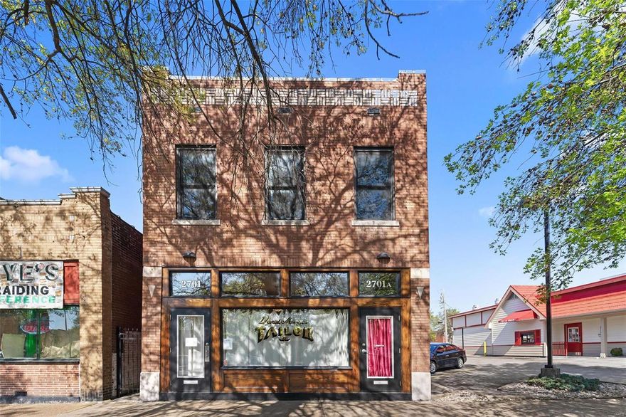 Incredible investment or live/work opportunity!  This is a great opportunity to own a key storefront at one of the main crossroads in St. Louis City.  You will have the option to purchase this updated building, rent out the immaculate first floor retail and the updated apartment on the 2nd floor. This could also be a perfect fit as a live/work space or you could run your business out of the first floor and the apartment could offset your operating cost… The options are endless! This property is located at one of the premier intersections in St. Louis.  The property was built in 1911, it has been recently renovated, but the current owners didn’t sacrifice any of its character. You will have the luxury of attracting clients/customers from Fox Park, Benton Park, Lafayette Square and Soulard… Get the exposure your business needs with South Jefferson and Gravios drawing in nearly 18,000 cars daily. Great neighborhood commercial properties are hard to come by so this won’t last long! Location: City, High Traffic
