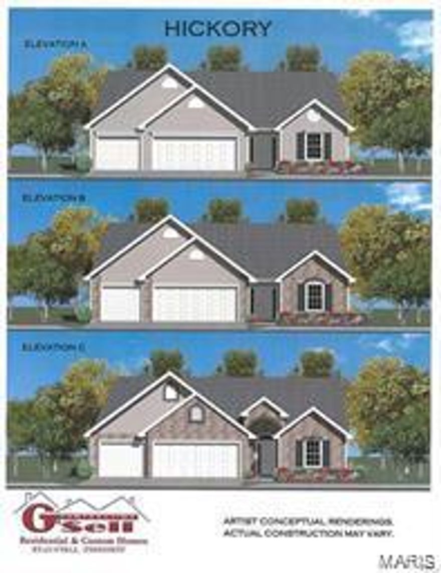 Welcome to Birchwood Overlook, Festus' newest subdivision! We have several lots to offer, in city limits, all walk-out lots, and all backing to woods and trees.
Larger than average road frontage per house, concrete drive with turn around accessibility and convenient to all that Festus has to offer . You can experience country living just minutes to 55, shopping, hospitals, restaurants, parks, churches, and other retail. We offer nine models, to include Ranch, 1.5 story, and 2-story models from 1550 sq ft to 2712 sq. Two or three car garage models. Atrium floor plans, divided bedrooms models, finished basements, custom features galore. We are truly a custom builder and always have a monthly special!