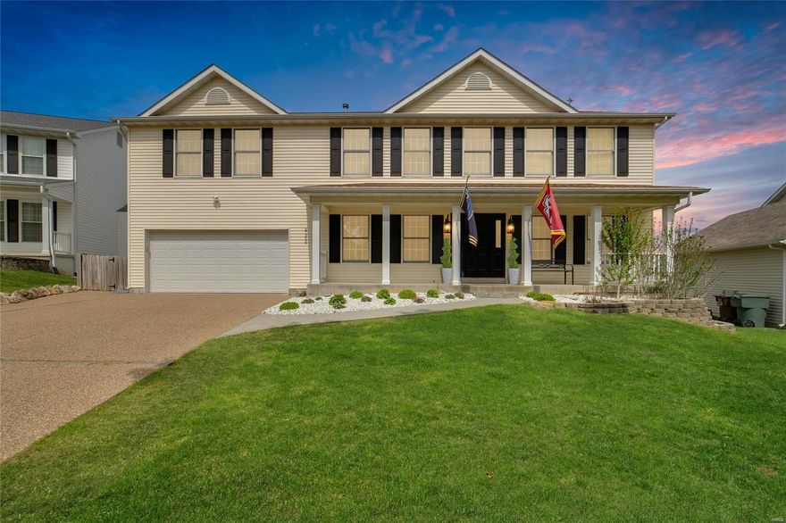 Stunning 4000+ sq ft of Living Space, 4 Bedroom/4 Bath, Low Maintenance Exterior with Great Curb Appeal! Notice the Aggregate Drive when viewing the home, the Large Covered Front Porch that enters into the Large Foyer with Brazilian Wood Flooring flanked by the Formal Dining and Den! Notice the Large Open Floor Plan with Family Room, Gas Fireplace, Custom Built Shelves and Bay Window, with Huge Breakfast Room and Kitchen with Granite Counters and Stainless Appliances, Don't Miss the 1st and 2nd Floor Laundry Areas also. The upstairs has a Large Loft for additional family Space, a Large Master Bedroom and On-suite to accommodate any Furniture or design! There 3 additional Generously Sized Bedrooms and a 2nd Laundry Room, Perfect! Need More Space the finished basement, includes a Recreation Space, Movie Room and 2 Additional Sleeping Areas/Office or Exercise Rm! Nice Day, Don't Forget the Full Composite Deck and 24 Ft. Round Pool, Unbelievable, Great Yard for Kids! Make your Appt Today!