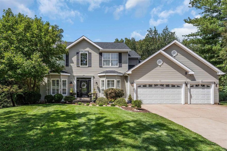 Welcome Home! This gorgeous home located in a cul de sac has curb appeal galore! The moment you enter the two story entry foyer you will be amazed at the ceiling height throughout the main level,  features include a formal dining room, office/den, light and bright living room with fireplace and built ins, stunning white kitchen with quartz countertops that opens to the hearth room with vaulted ceiling and a second fireplace. A half bath, butlers pantry and laundry area complete this level. You will enjoy your mornings, afternoons, and evenings on the screened in deck area directly off the kitchen. Upstairs you will find the inviting spacious primary bedroom with en suite, and 3 additional bedrooms and bathroom. Bring your vision for the unfinished lower level. Don’t miss out on this one!